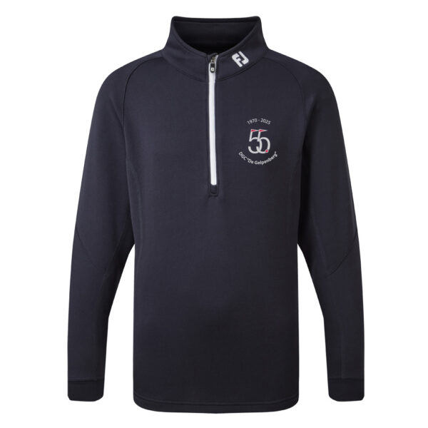FootJoy Chill Out Junior Pullover Navy Logo DGC