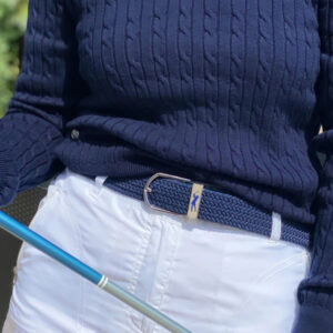 Navy Stretch Golf Belt Lady Golfer Buckle - Afbeelding 2