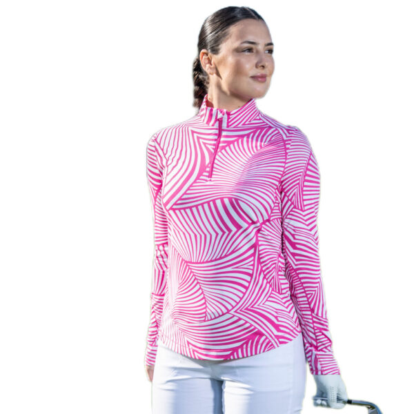 Callaway Stencil Floral Sun Protection Top