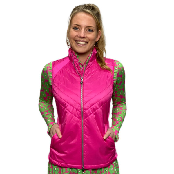 Callaway Chev Primaloft Vest Cheeky Pink