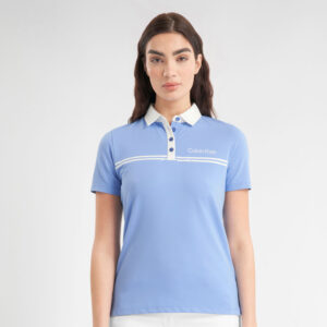 Calvin Klein Bellevue Damespolo Cornflower Blue - Afbeelding 3