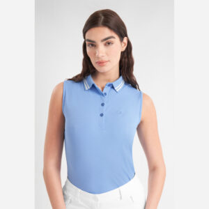 Calvin Klein Brightmeadow Mouwloze Damespolo Cornflower Blue - Afbeelding 4