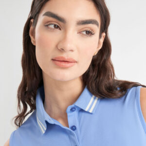 Calvin Klein Brightmeadow Mouwloze Damespolo Cornflower Blue - Afbeelding 3