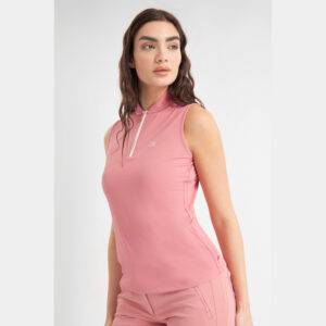 Calvin Klein Tattler Mouwloos Poloshirt Powder Pink - Afbeelding 3