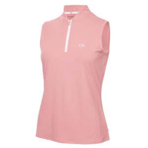 Calvin Klein Tattler Mouwloos Poloshirt Powder Pink