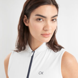 Calvin Klein Tattler Mouwloos Poloshirt White - Afbeelding 4