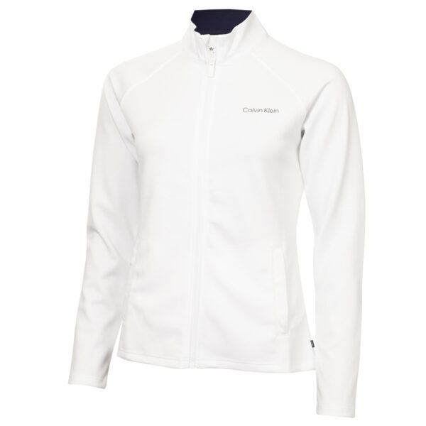 Calvin Klein Blanco Full Zip Top White
