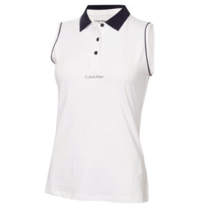 Calvin Klein Manele Sleeveless Polo White
