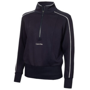 Calvin Klein Quinta Quarter Zip Top Navy