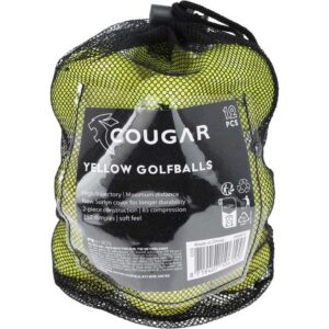 Cougar golfballen 12-pack Yellow