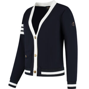 PAR69 Bomber Jacket Dark Navy Off White