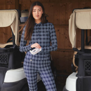 Daily Sports Printed Magic Warm Check Navy - Afbeelding 4