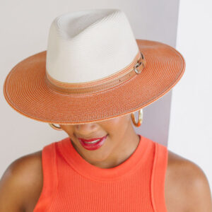 House of Ord Bella Fedora Ivory/Tan 58 cm. – Bild 3