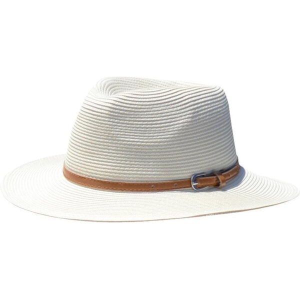 House Of Ord Bella Fedora Ivory/Ivory
