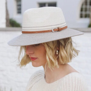 House Of Ord Bella Fedora Ivory/Stone 58 cm. - Afbeelding 2