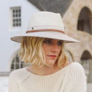 House Of Ord Bella Fedora Ivory/Stone 58 cm. - Afbeelding 3