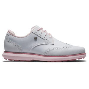 FootJoy Traditions Spikeless Wing Tip White Pink