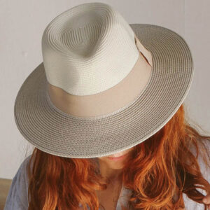 House Of Ord Naledi Fedora Ivory/Stone - Afbeelding 2