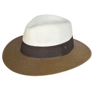 House of Ord Naledi Fedora Ivory Chocolate