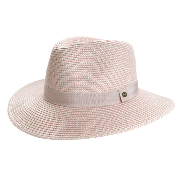 House Of Ord Serenity Fedora Rose/White 58 cm.