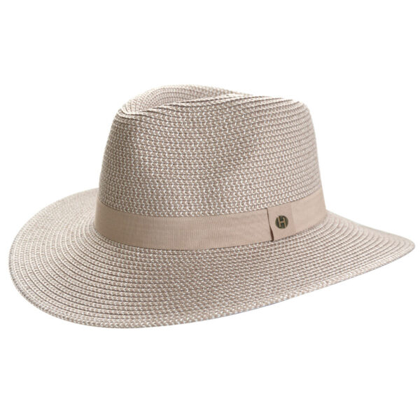 House Of Ord Serenity Fedora Taupe/White 58 cm.