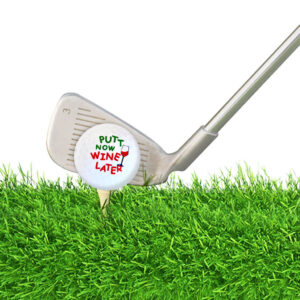 Putt Now, Wine Later Golfballen 3-pack – Bild 4