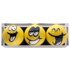 Golfballen Big Smiles Yellow
