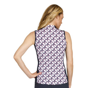 Tail Coralis Mouwloos Poloshirt Twilight Geo - Afbeelding 5