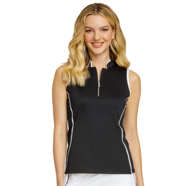 Tail Aiana Mouwloos Poloshirt Onyx