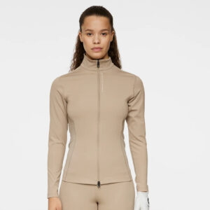 J.Lindeberg Mel Zip Mid Layer Vintage Khaki - Afbeelding 2