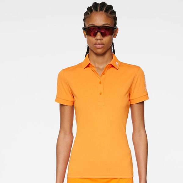 J.Lindeberg Tour Tech Polo Russet Orange