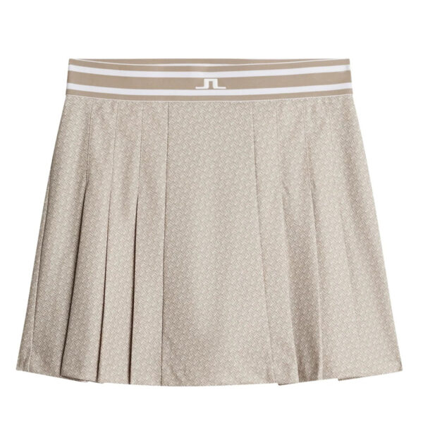 J.Lindeberg Harlow Print Skirt Shadow Bridge Khaki