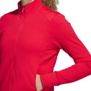 Adidas Women's Ultimate365 Textured Jacket Pure Ruby Red – Bild 2
