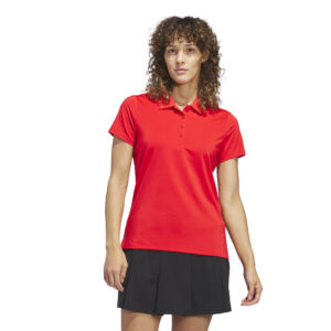 Adidas Ultimate365 Solid Short Sleeve Poloshirt Pure Ruby Red – Bild 3