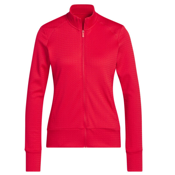 Adidas Women's Ultimate365 Textured Jacket Pure Ruby Red