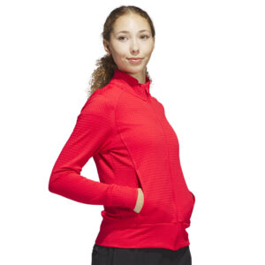 Adidas Women's Ultimate365 Textured Jacket Pure Ruby Red – Bild 5