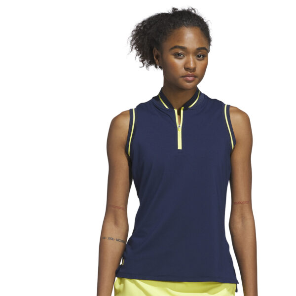 Adidas Ultimate365 Zip Polo Collegiate Navy