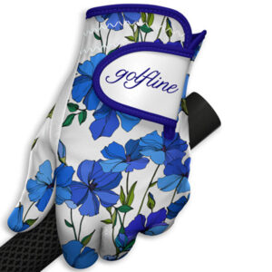 Golfline Golfhandschoen Blauwe Bloemen - Afbeelding 2
