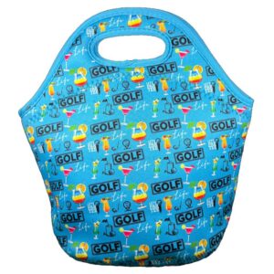 CBFModa Neoprene Lunchbag Golfaholic Blue