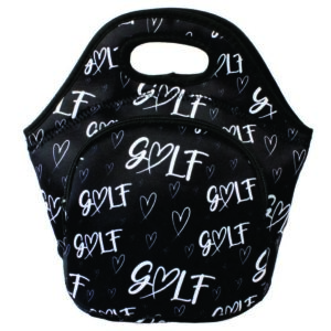 CBFModa Neoprene Lunchbag Heart Golf Black