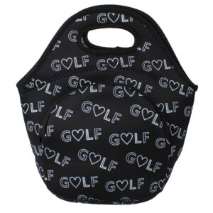CBFModa Neoprene Lunchbag Love Golf Black