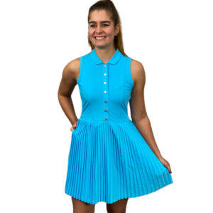 Original Penguin Sleeveless Pleated Dress Aquarius