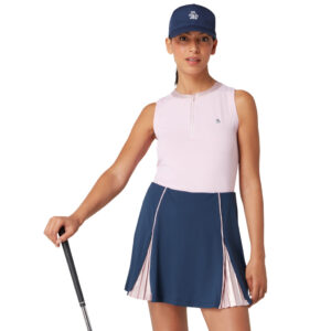 Original Penguin High Waist Colour Block Skort With Pleats - Afbeelding 2
