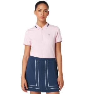 Original Penguin Colour Block Skort With Pleats Black Iris Blauw - Afbeelding 2