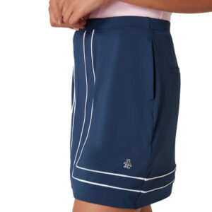 Original Penguin Colour Block Skort With Pleats Black Iris Blauw - Afbeelding 4