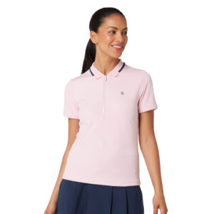 Original Penguin Ribbed Polo with Metallic Zipper - Afbeelding 2