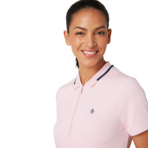 Original Penguin Ribbed Polo with Metallic Zipper - Afbeelding 3