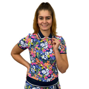 Original Penguin Polo with Scallop Rib Black Iris