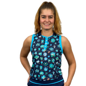 Original Penguin Sleeveless Waist Bloussant Polo