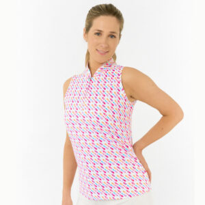 Pure Golf Ellen Sleeveless Poloshirt Fairway Fizz